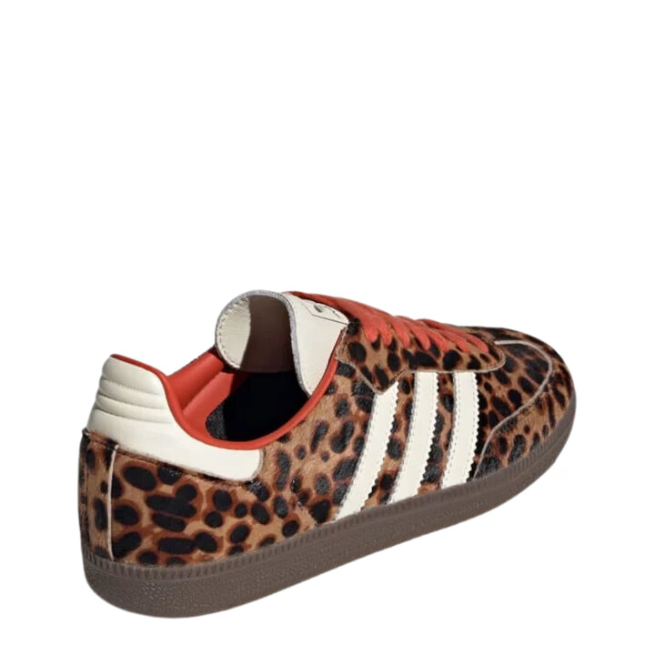 cdg adidas samba léopard rouge