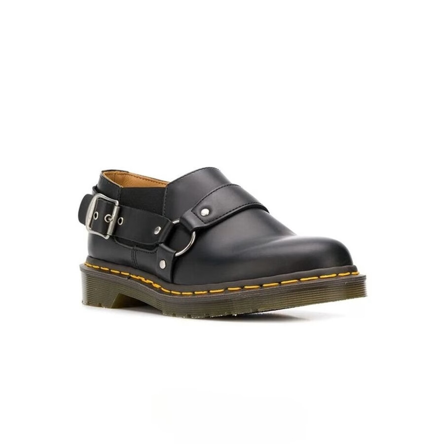 chaussure à harnais cdg x dr. martens noire