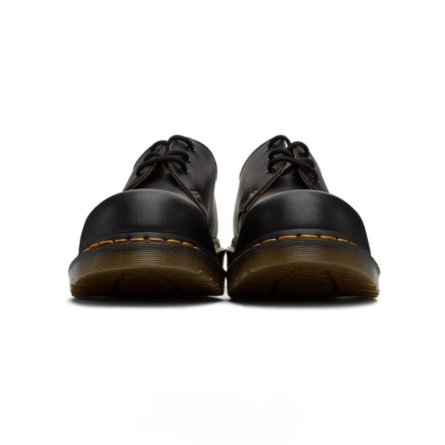 cdg x dr. martens baskets à bout acier 3 trous noires