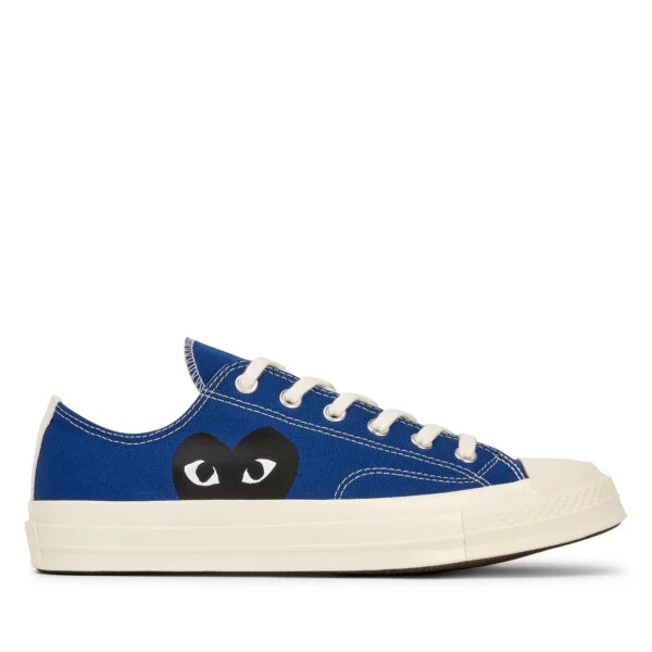 converse black heart blue low tops