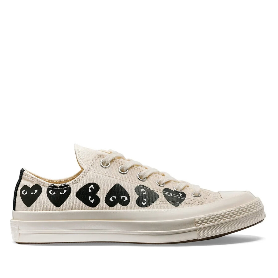 converse multi hearts basses blanches