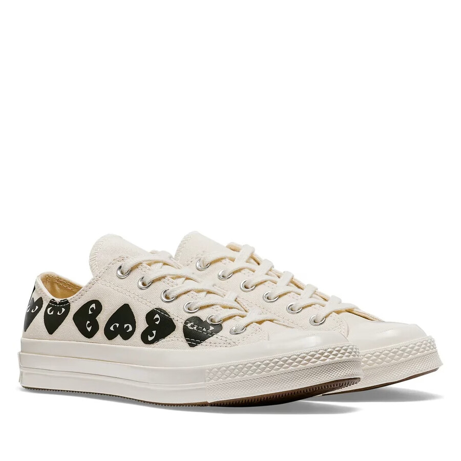 converse multi hearts basses blanches