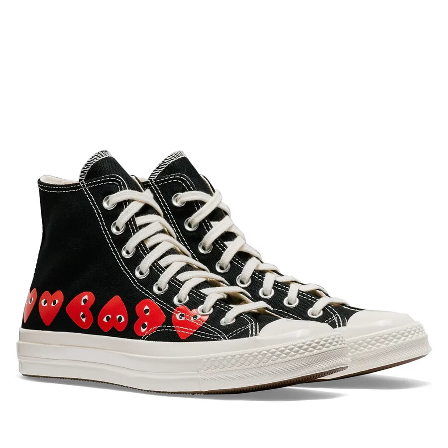 converse multi hearts montantes noires