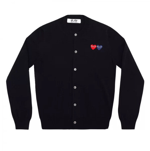 cardigan femme play avec double emblÈmes marine