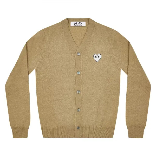 gilet pour homme play white heart natural series camel