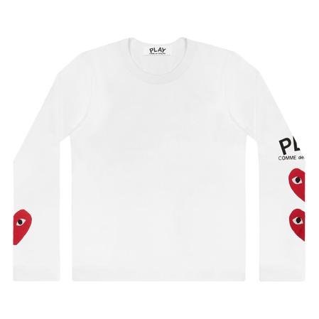 jouez à comme des garçons 3 cœurs ls blanc