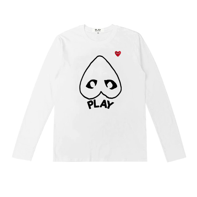 sweat-shirt à manches longues cdg pour homme et femme