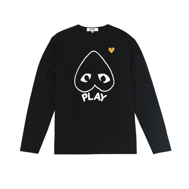 sweat-shirt cdg pour homme avec logo cœur jaune