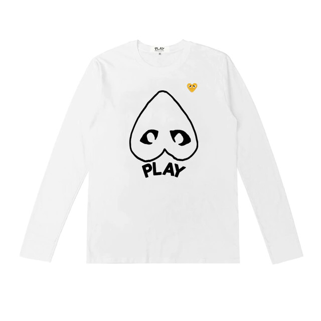 sweat-shirt cdg pour homme avec logo cœur jaune