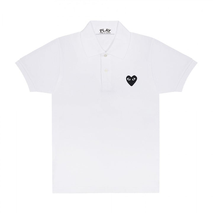 play polo black emblem blanc