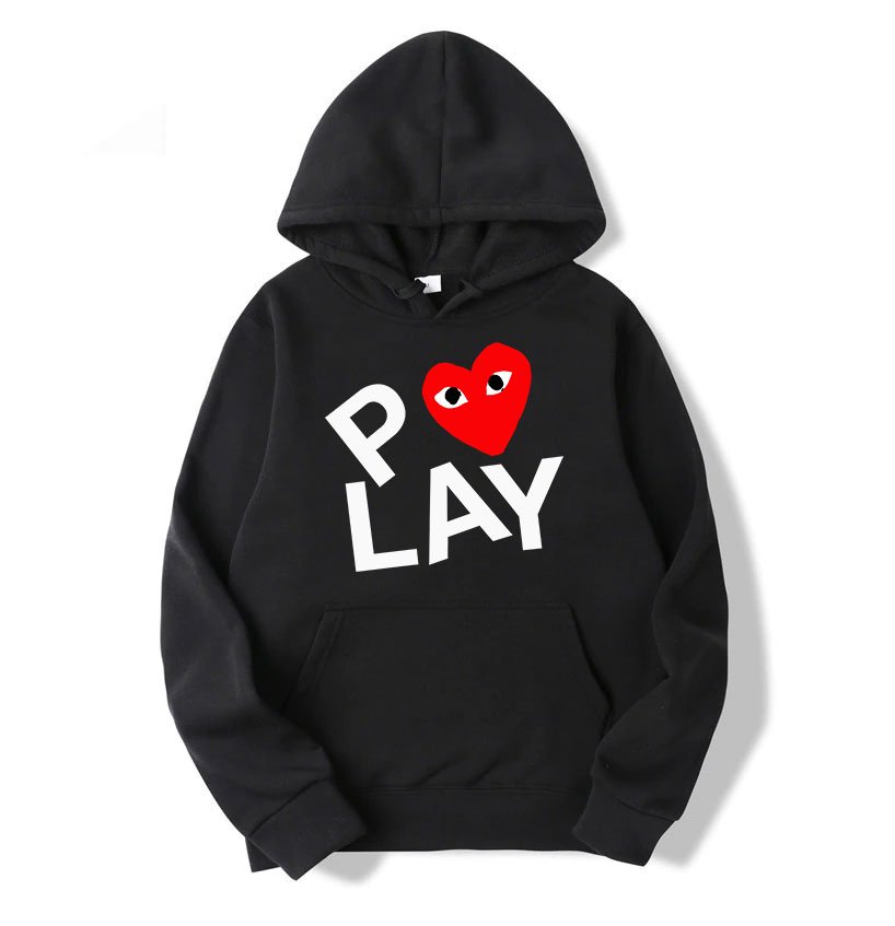 comme des garcons play heart hoodie