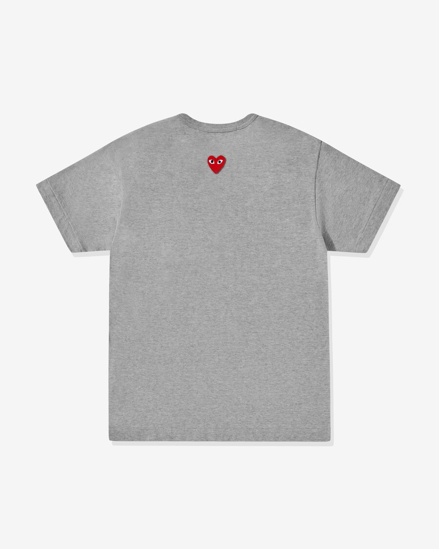 t-shirt unisexe play ? cœur rouge inversé ? gris
