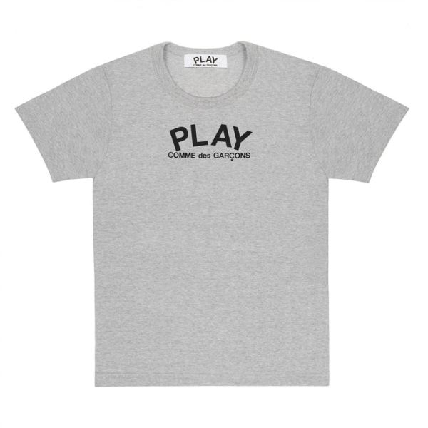 t-shirt play noir avec petit logo et cŒur au dos