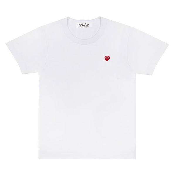 t-shirt play basic petit embleme blanc