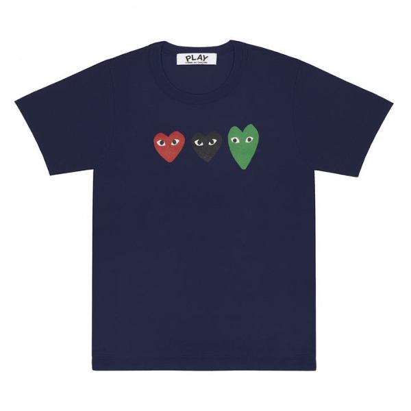 t-shirt jouer avec des cŒurs rougesvertsnoirs