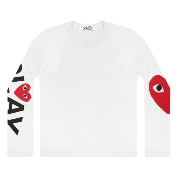 t-shirt manches longues play avec logos imprimés 57
