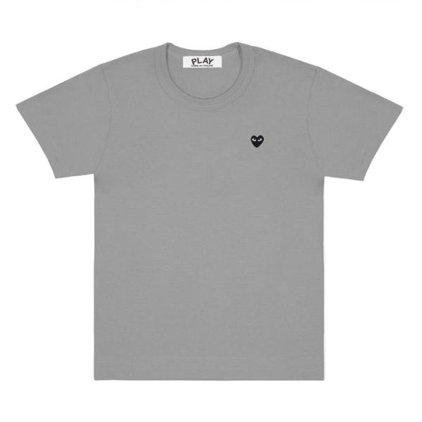 t-shirt de couleur basique play petit emblÈme noir gris