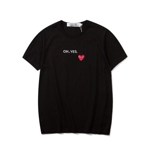 comme des garcons oh oui tee shirt noir