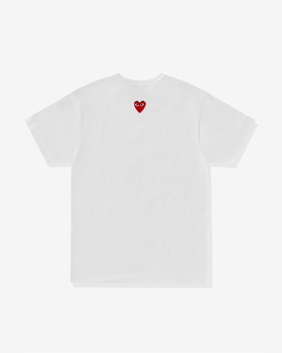 t-shirt unisexe play ? cœur rouge inversé ? blanc