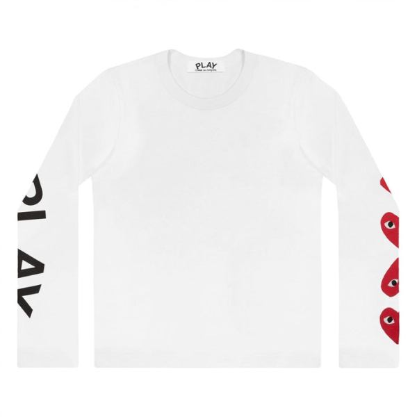 t-shirt play À manches longues avec logos imprimÉs