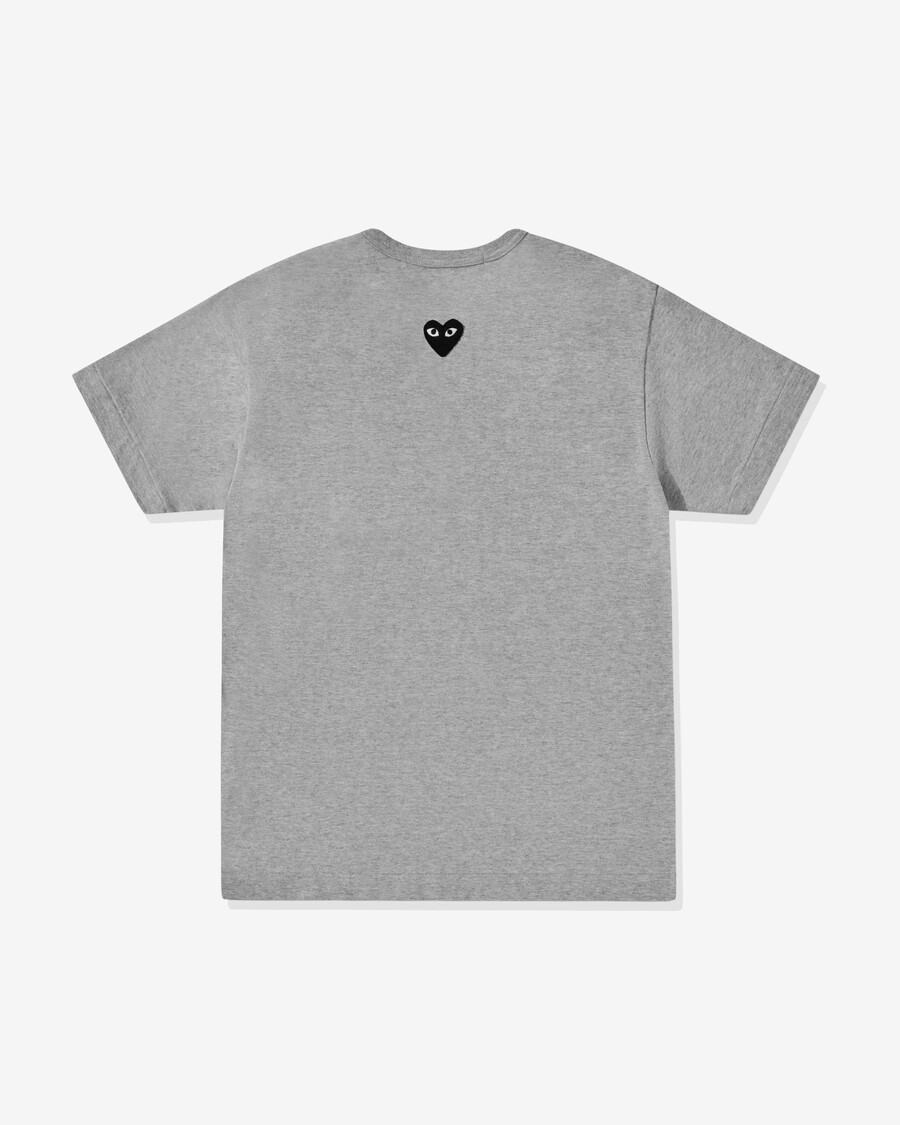 t-shirt unisexe play ? cœur noir inversé ? gris