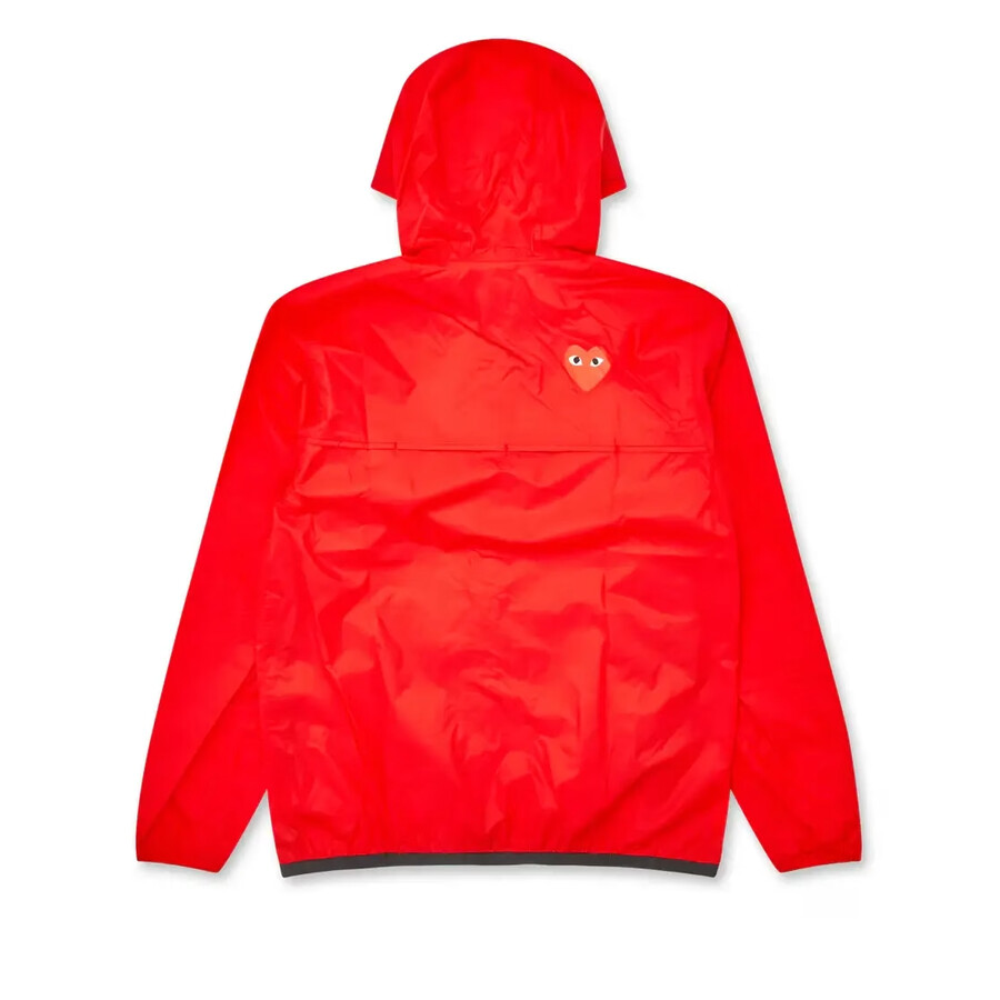 veste zippée rouge cdg x k-way