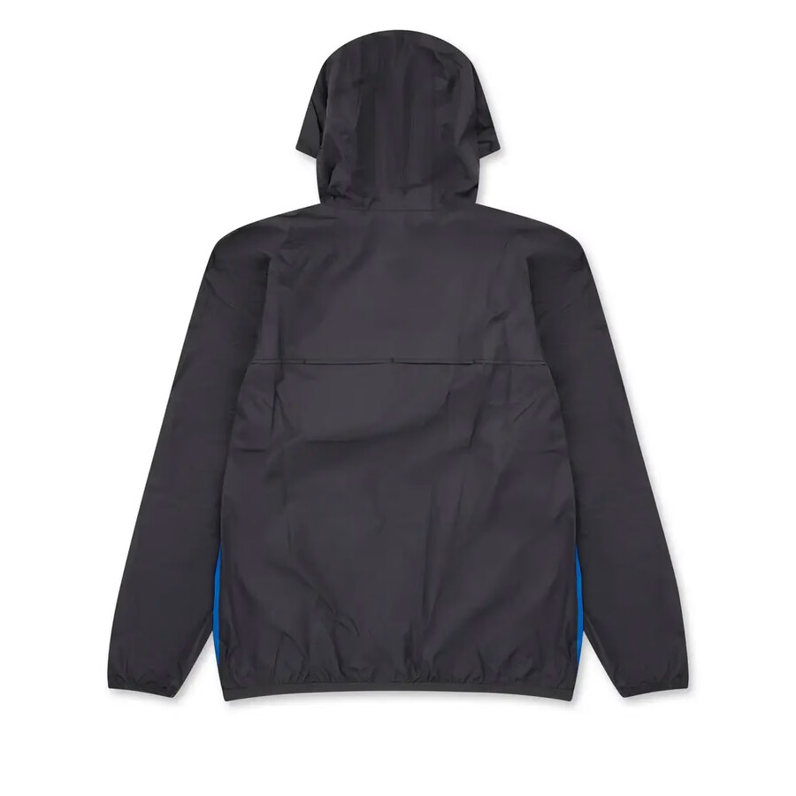 veste zippée bleue et noire cdg x k-way